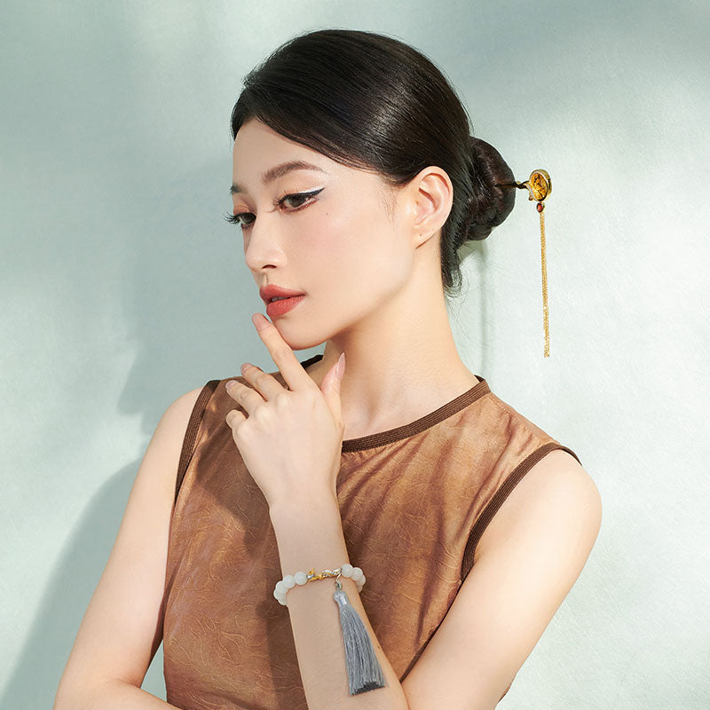 Milan Hair Pin ™ S925 Vermail Traditional Oriental Accessories
