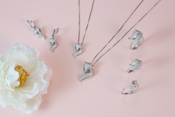 Golston Luxury™ S925 Sliver Classic White Fox Necklace