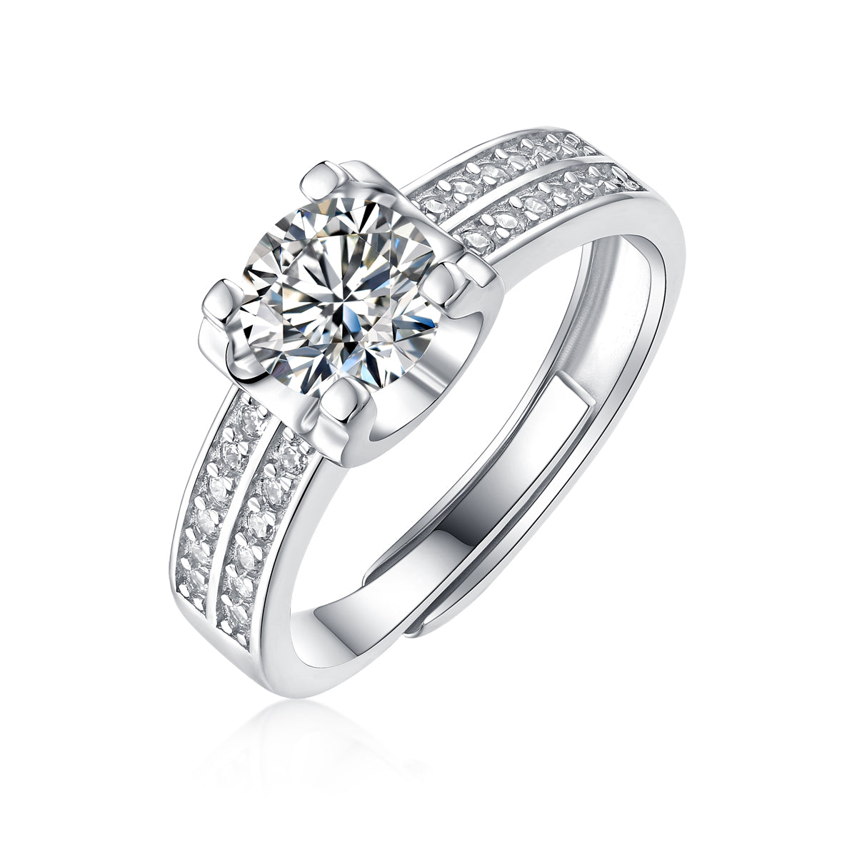 Golston™ 1ct Double Diamond Moissanite Fireworks Rings