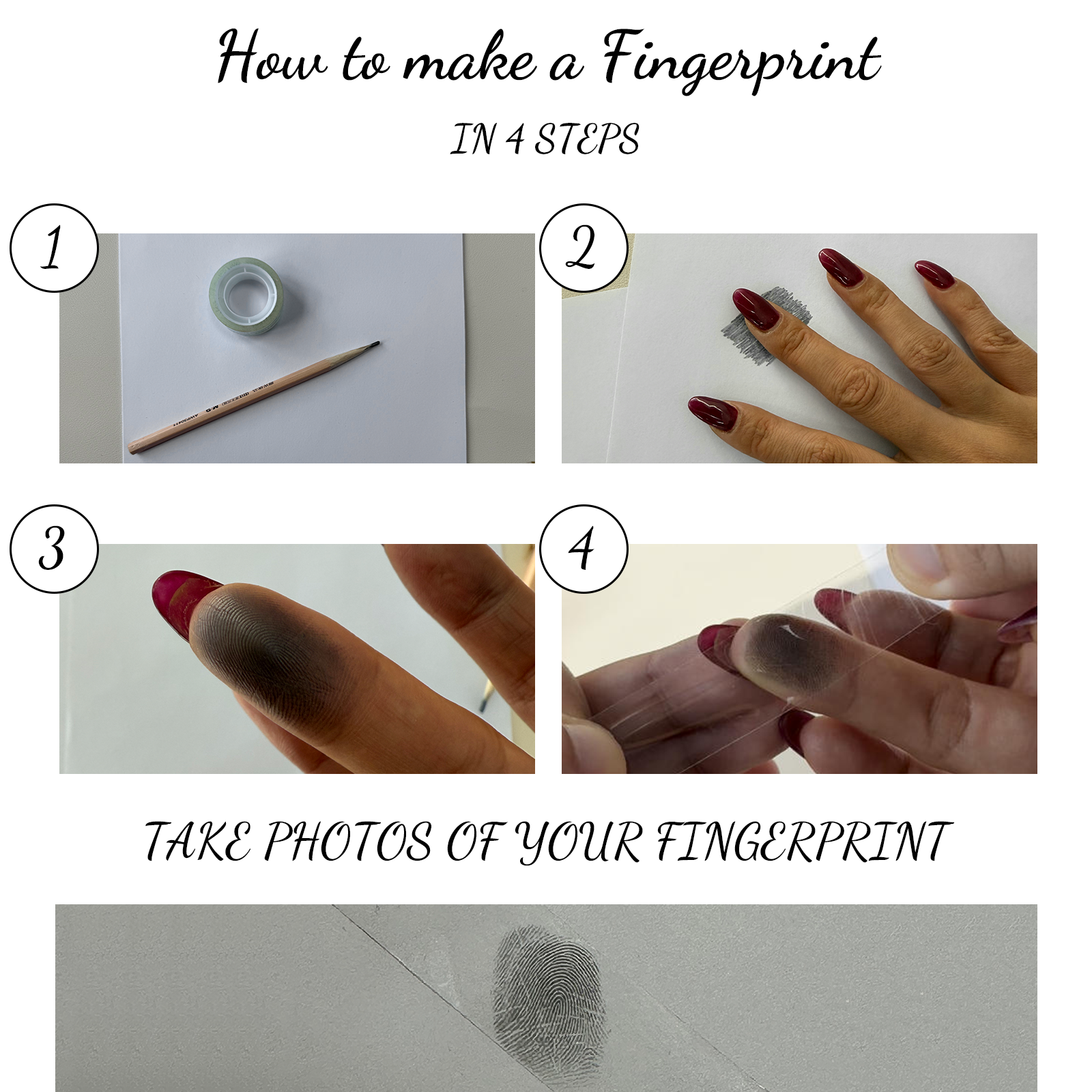 18k Gold plated Sterling Sliver Classic Fingerprint Necklace | Two Fingerprints