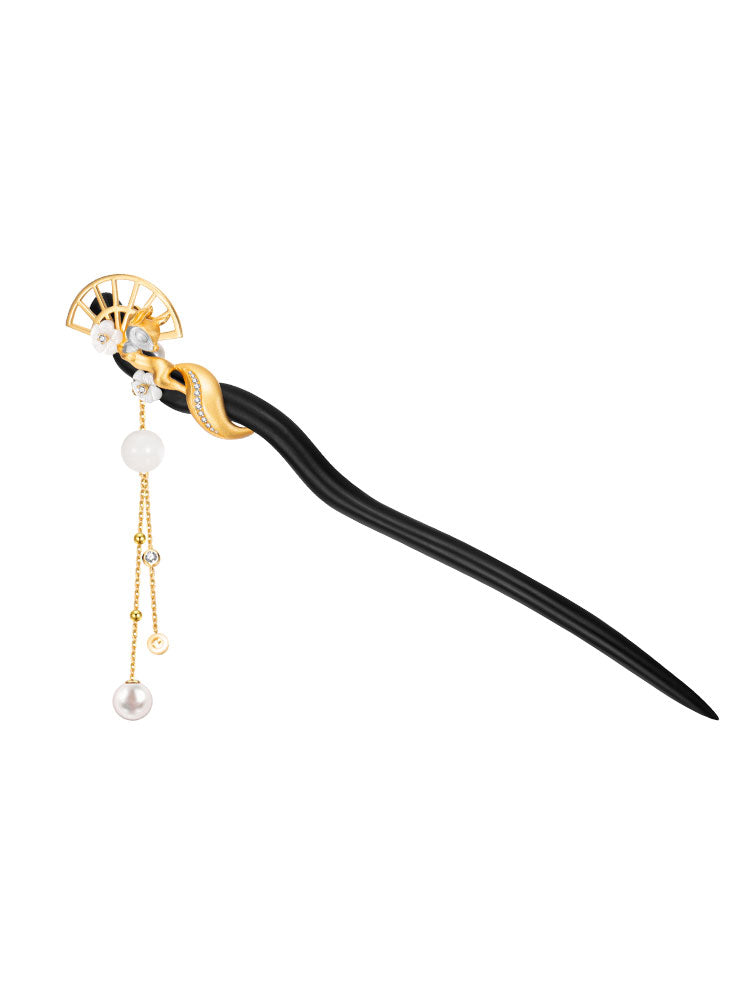 Thy Lady Hair Pin ™ Silver Metalic Traditional Oriental Accessories