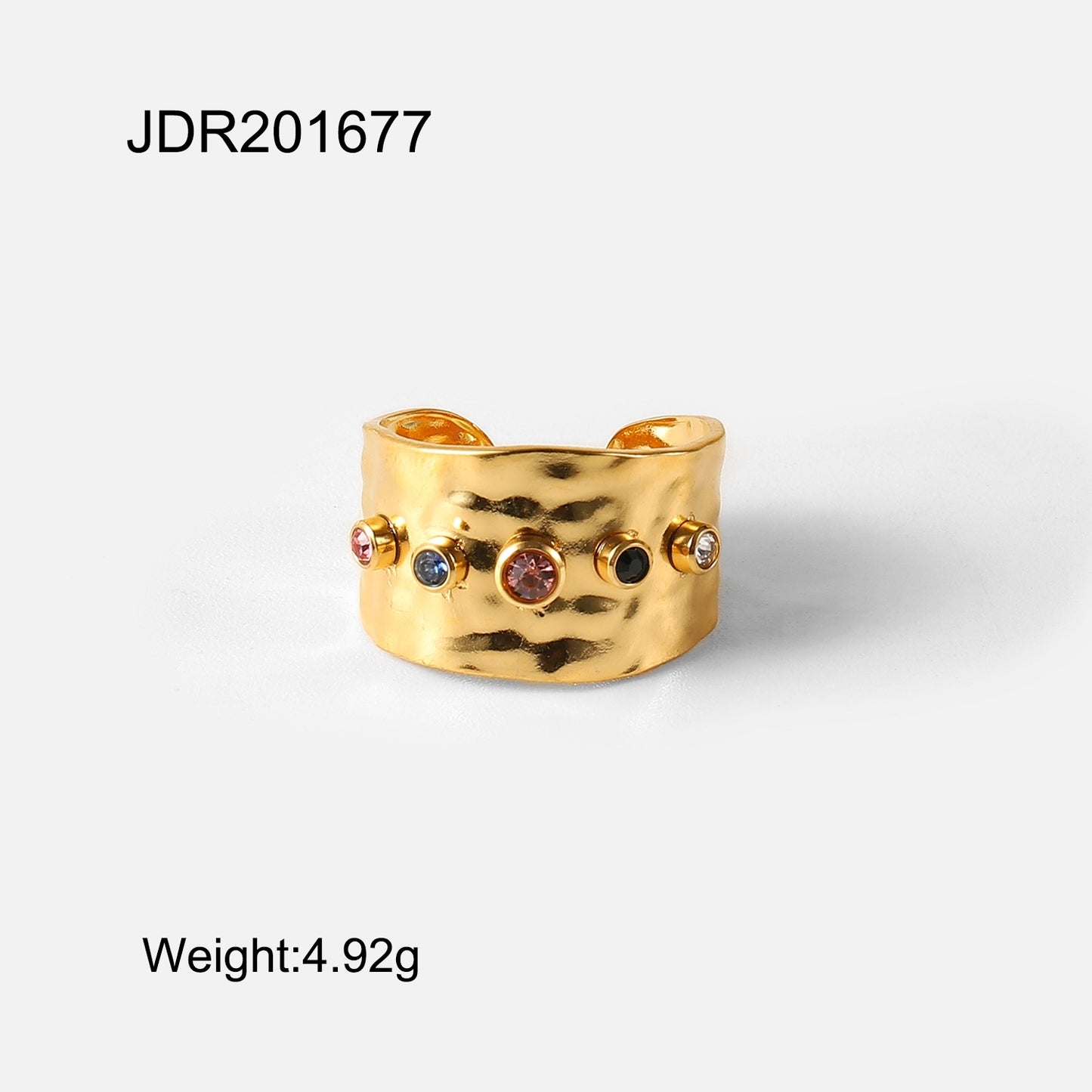 Golston Alloy Baroque Embossment Rings