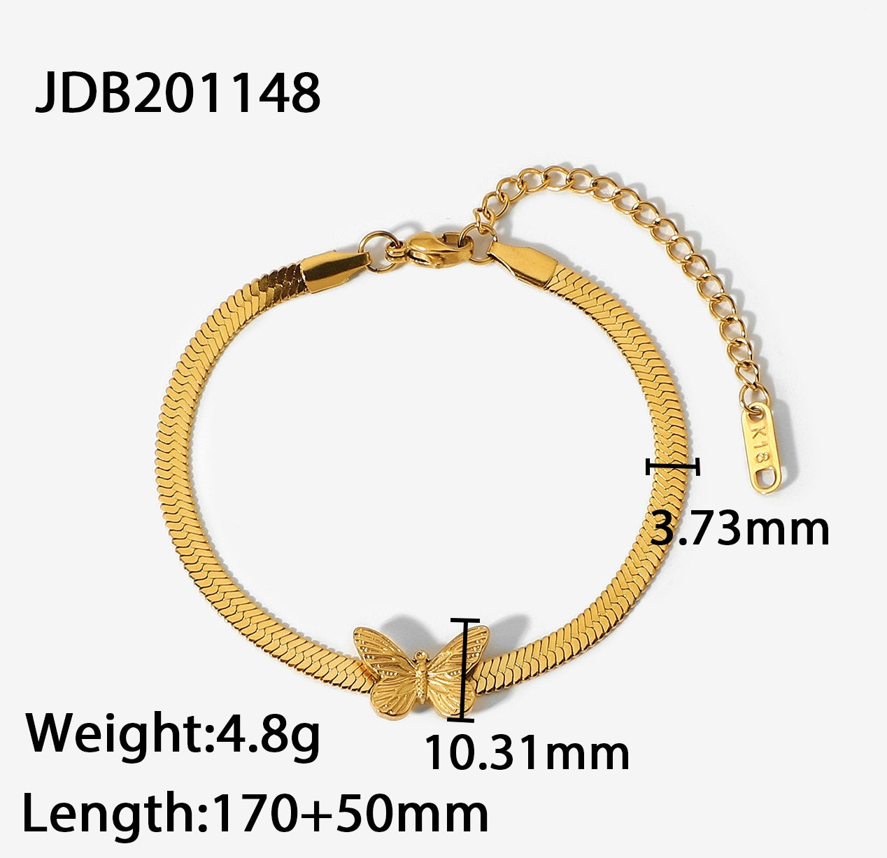Golston Alloy Butterfly Braclet