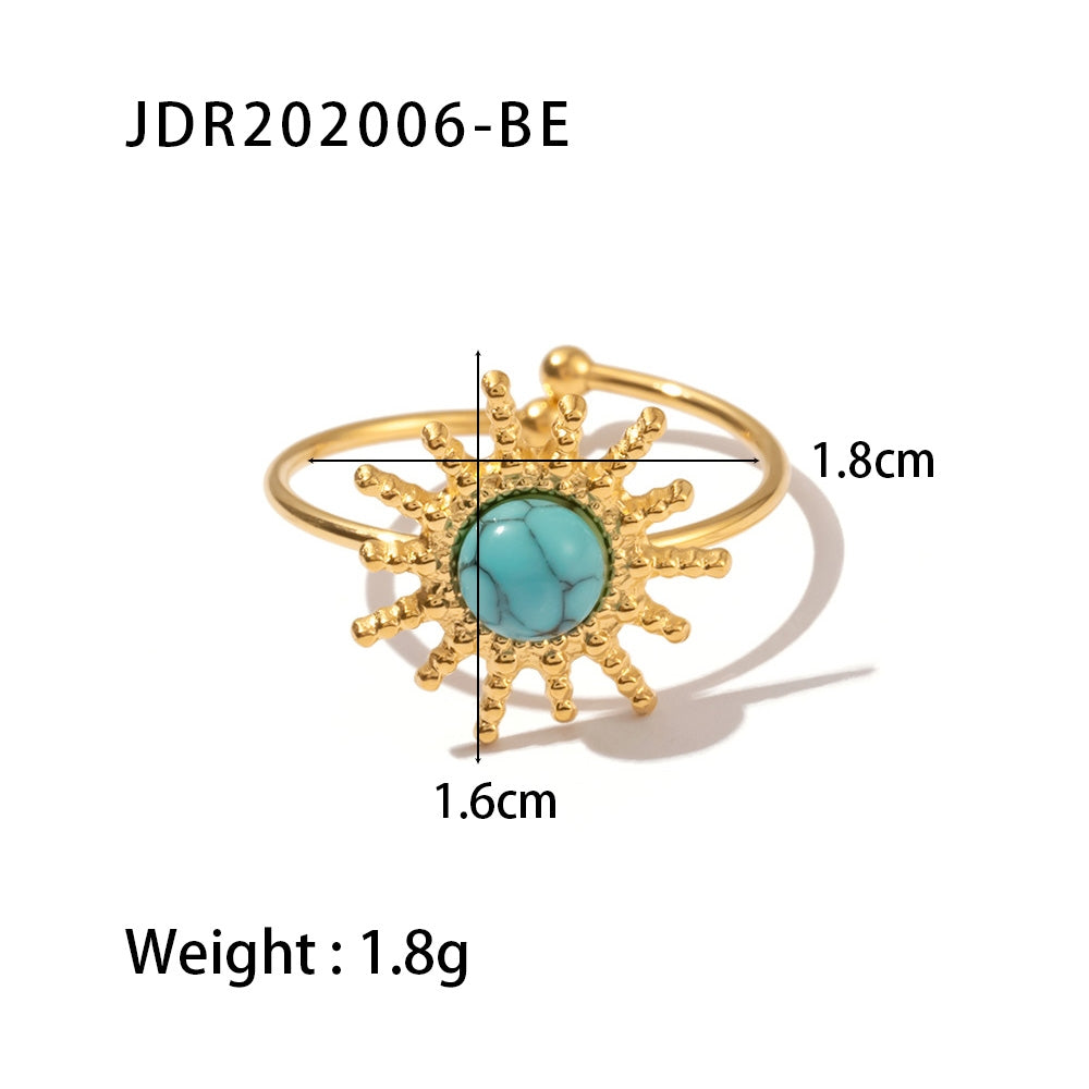 Golston Alloy Turquoise Ring
