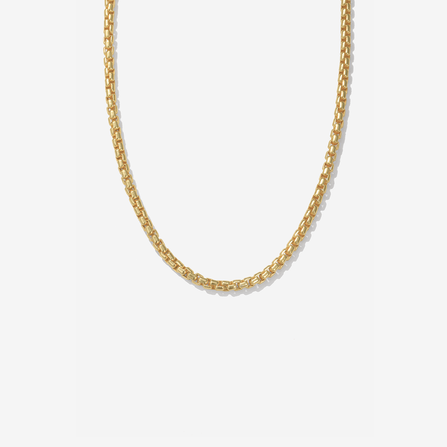Round Box Chain Necklace