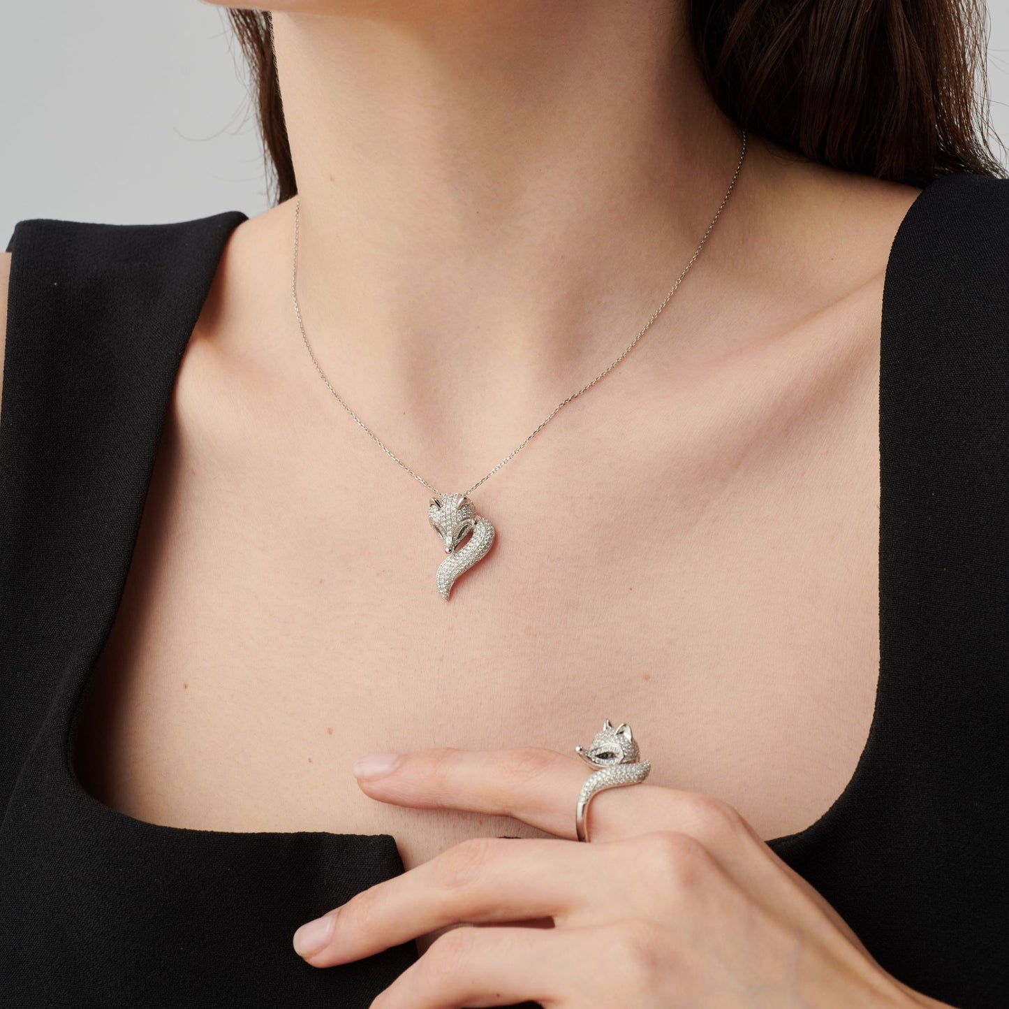 Pavé Arctic Fox Ring