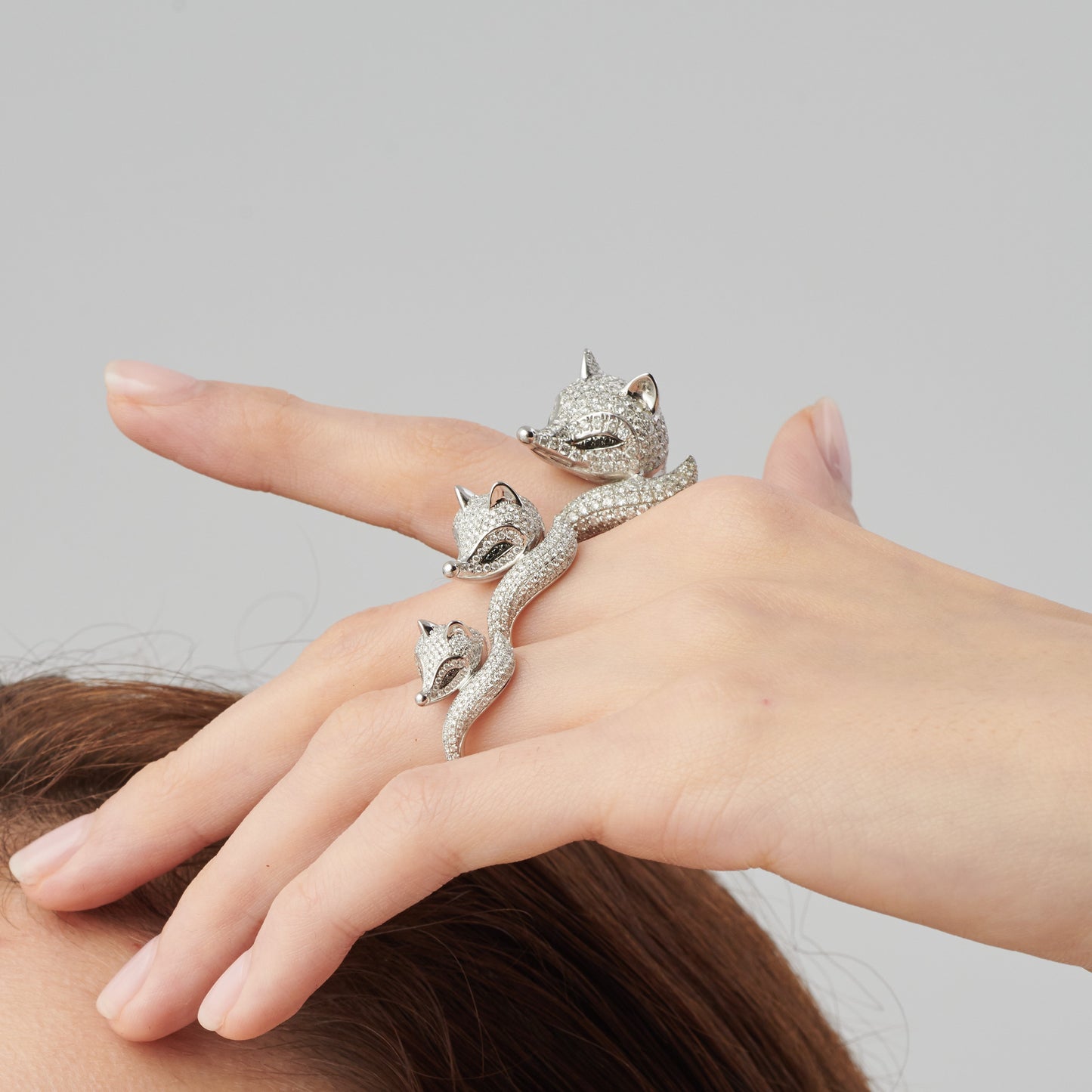 Pavé Arctic Fox Ring