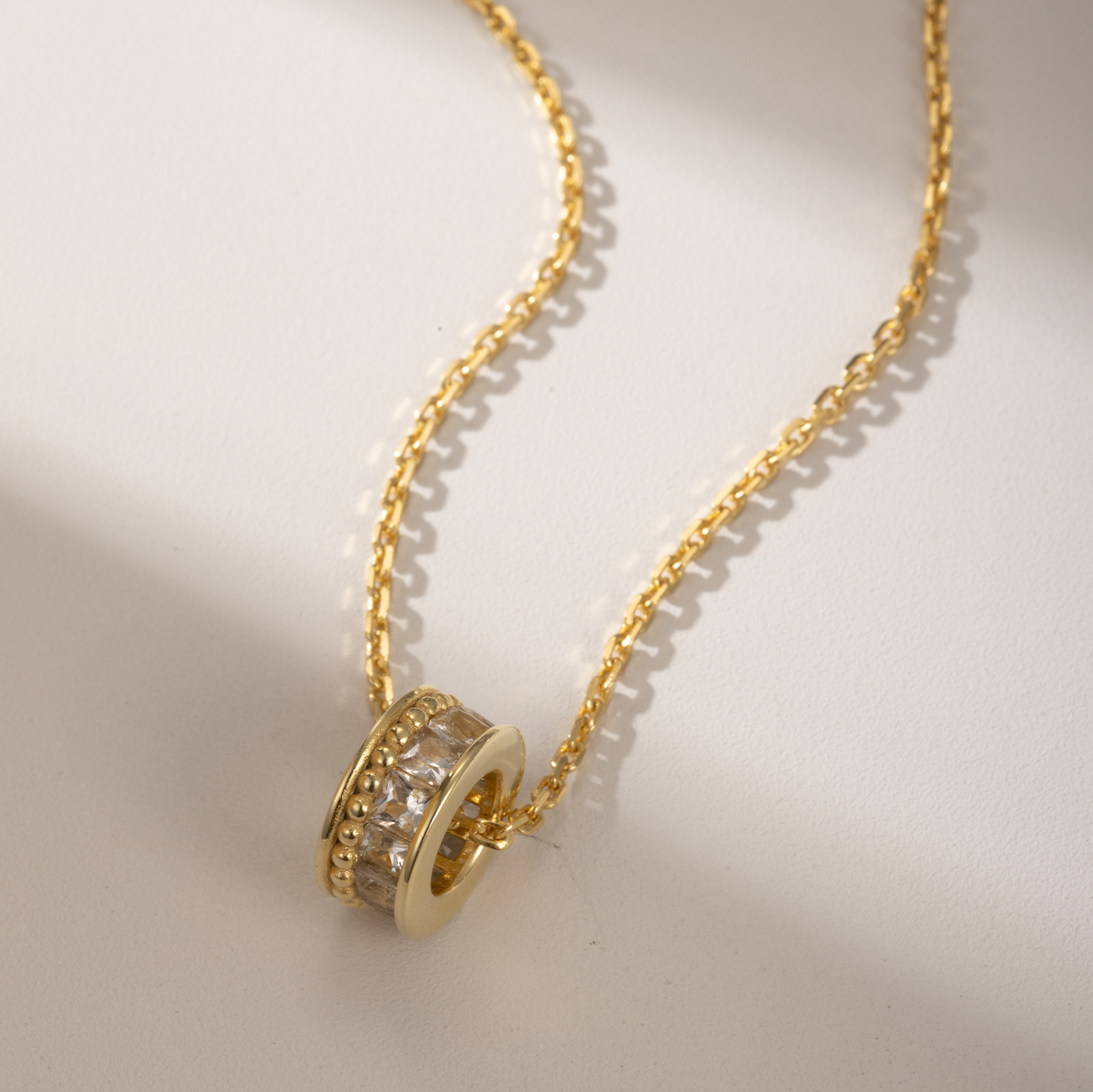 Topaz Mini Ring Necklace