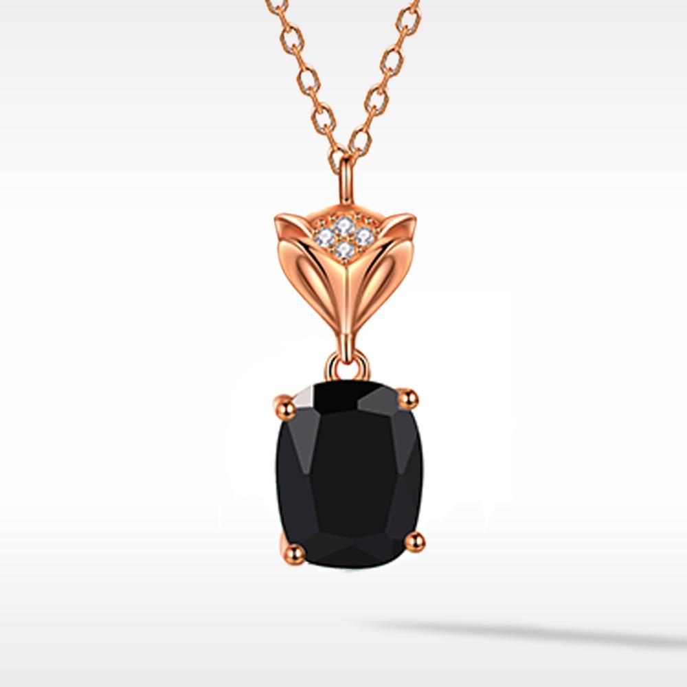 Golston Muse™ 18K Rose Gold Vermeil Plated Sterling Silver Cubic Zirconia Sparkle Muse Necklace