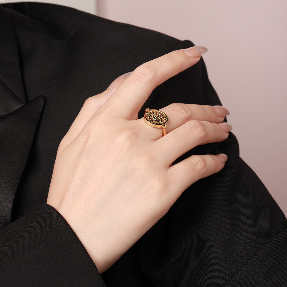 Malachite Window Ring