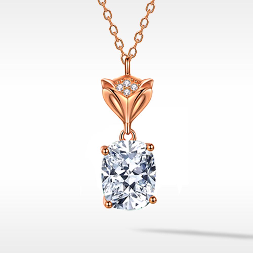 Golston Muse™ 18K Rose Gold Vermeil Plated Sterling Silver Cubic Zirconia Sparkle Muse Necklace
