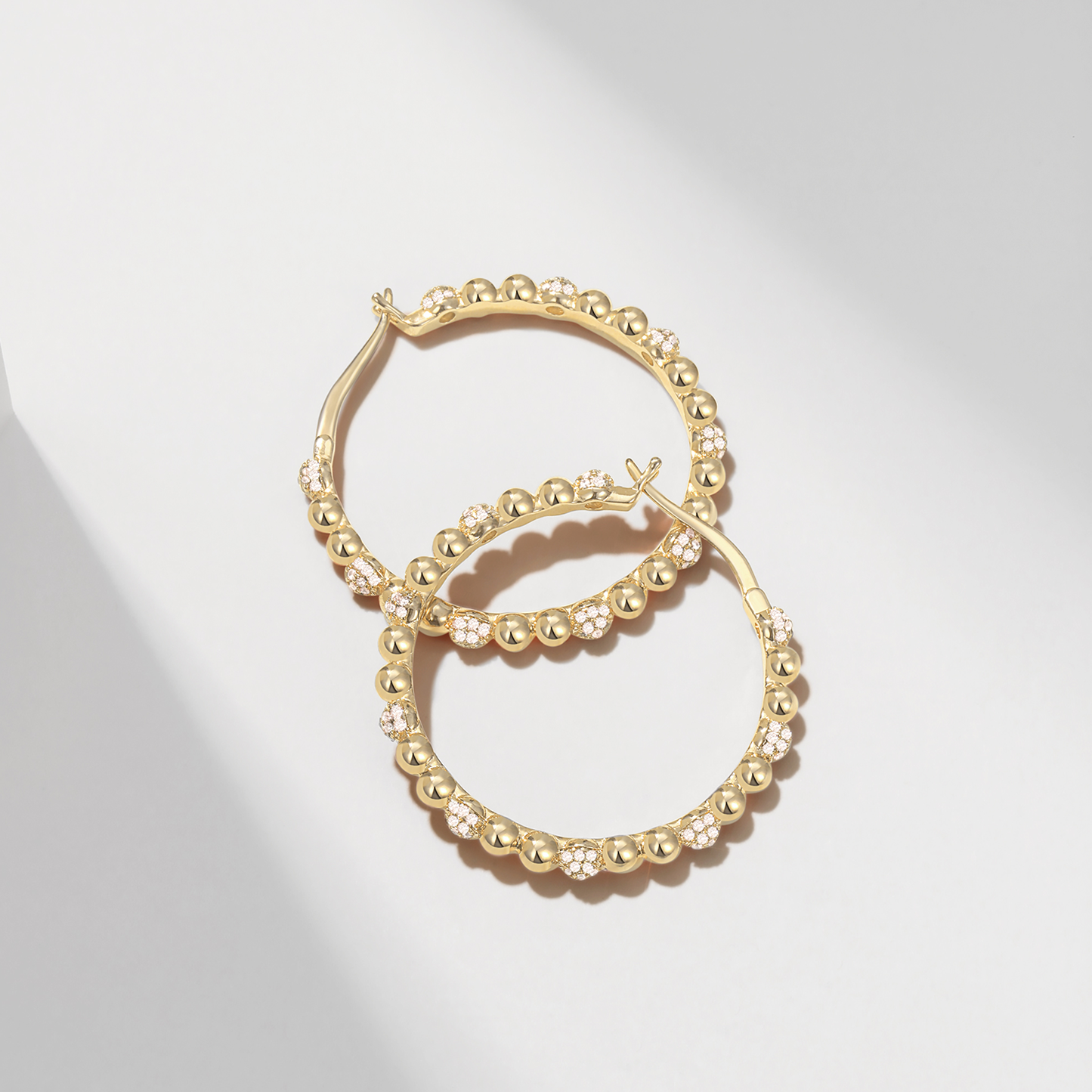 Twinkle Beaded Hoops