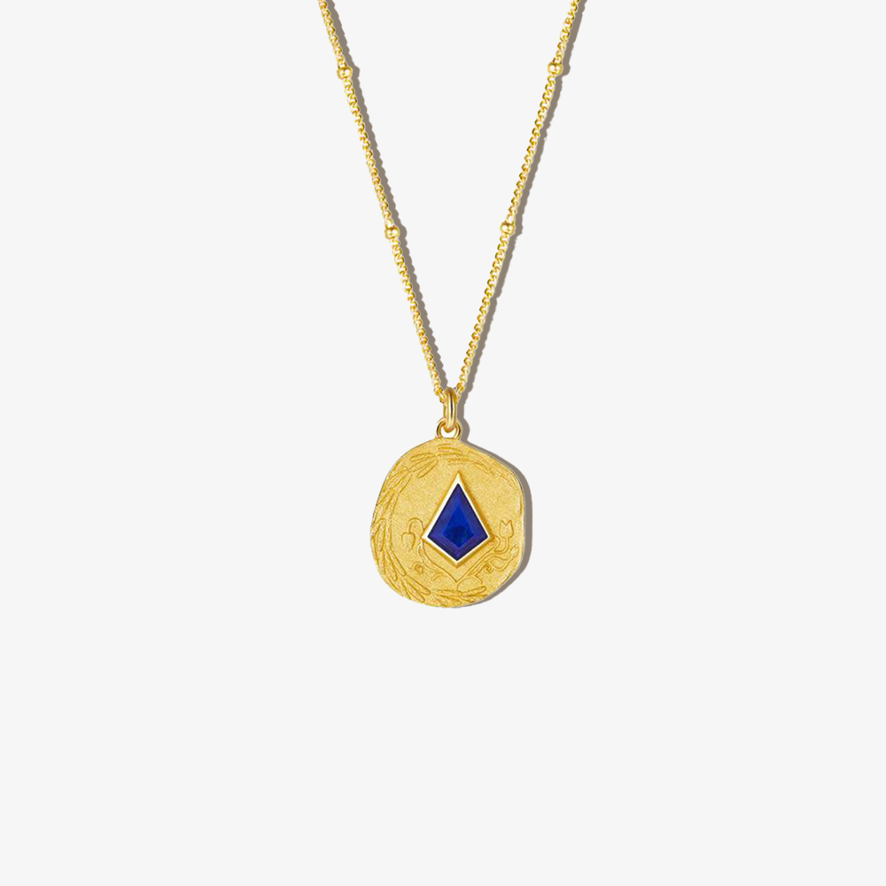Irregular Lapis Lazuli Matt Necklace