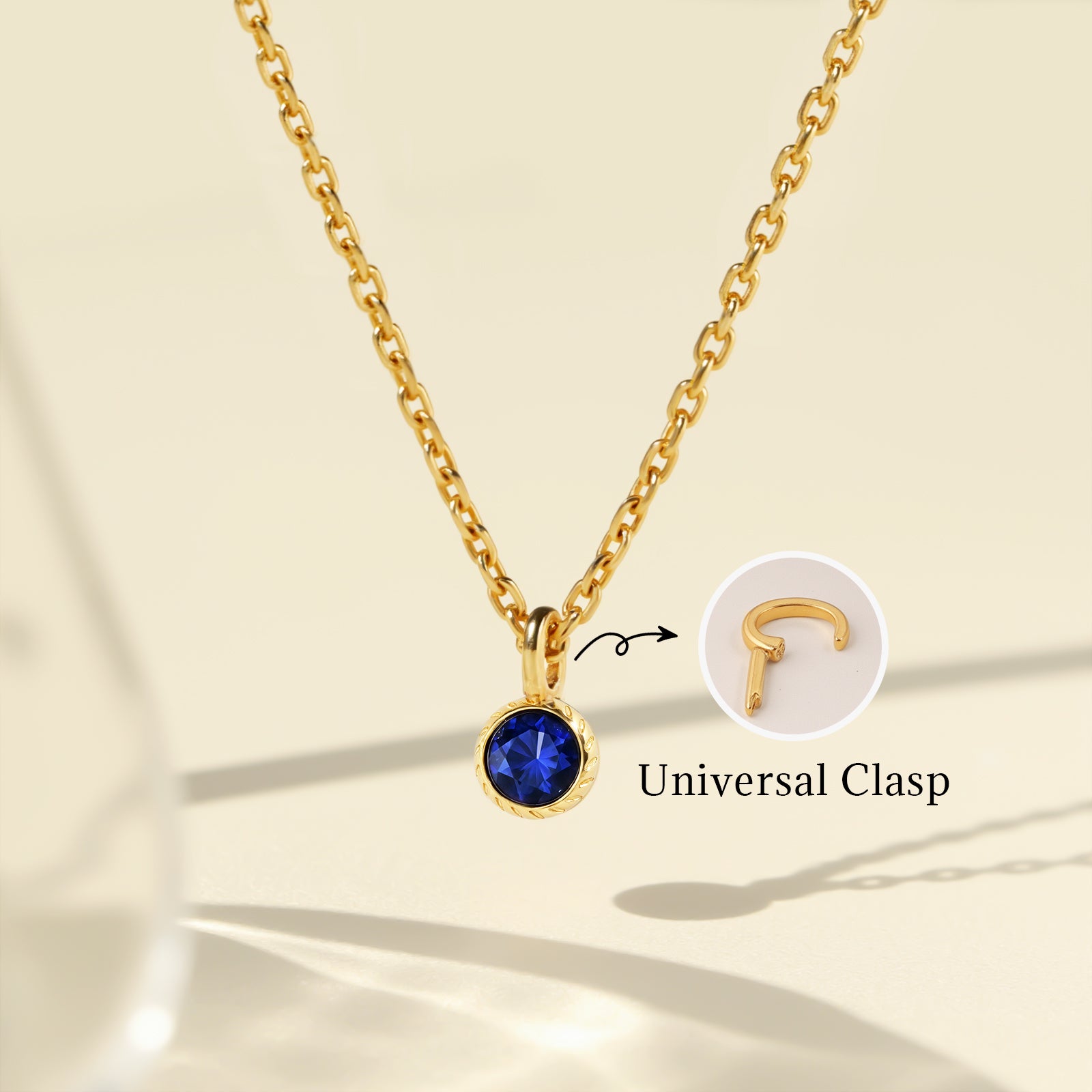 Birthstone Charm September-Sapphire
