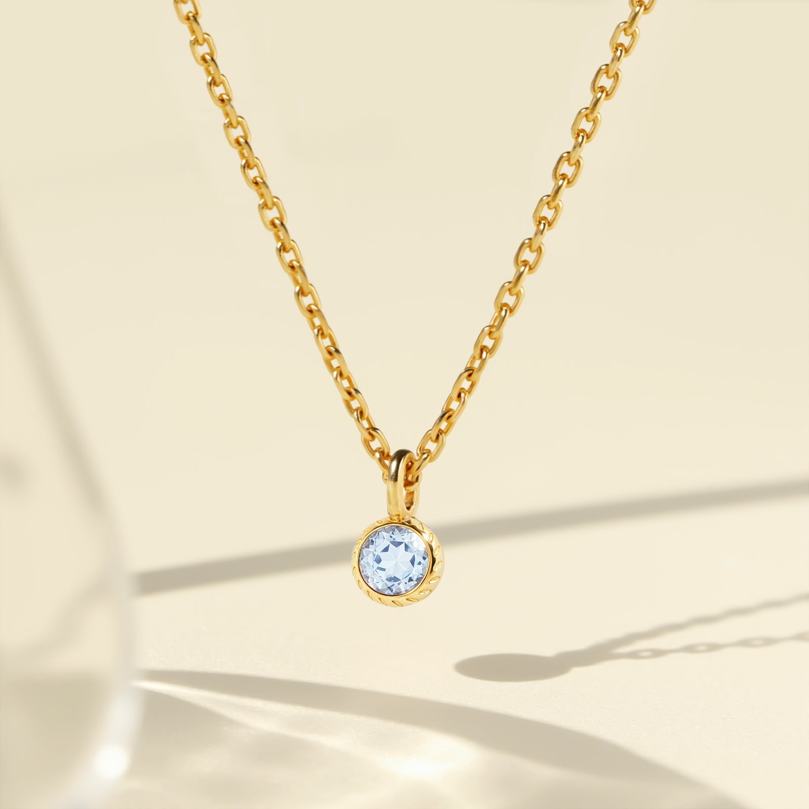Birthstone Charm March-Aquamarine