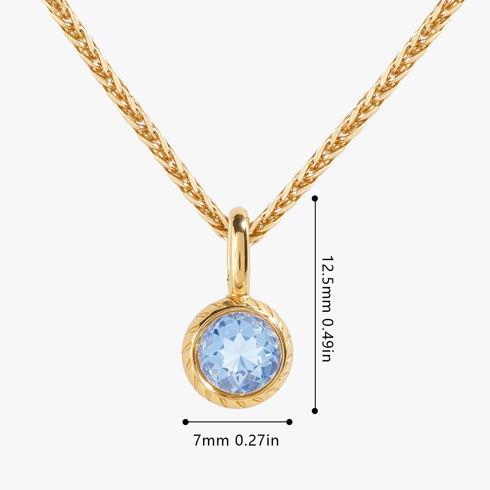 Birthstone Charm November-Topaz