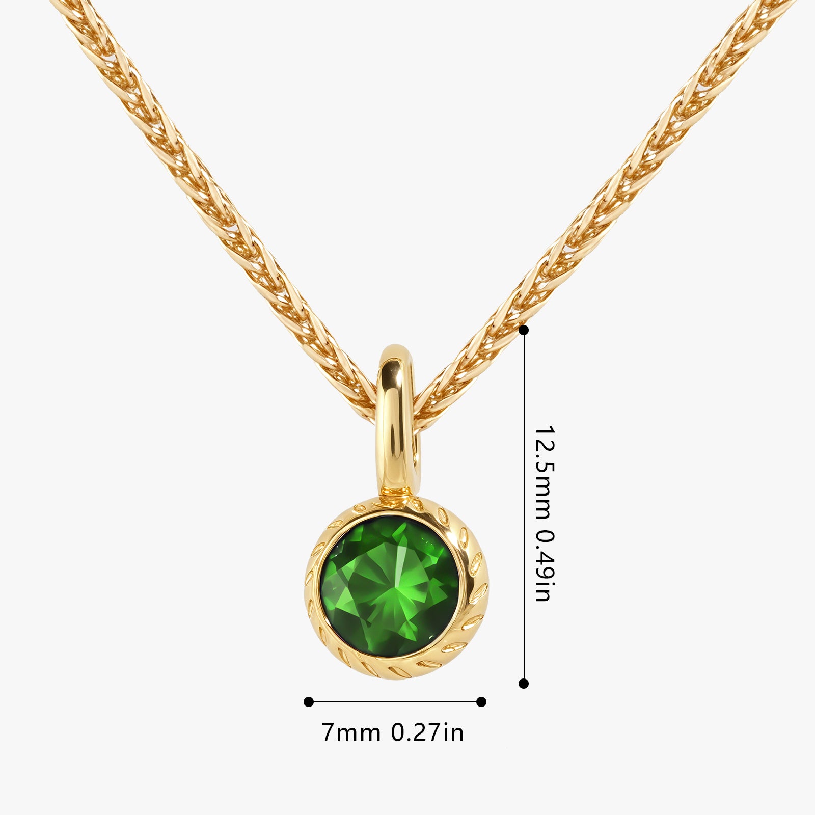 Birthstone Charm May-Emerald
