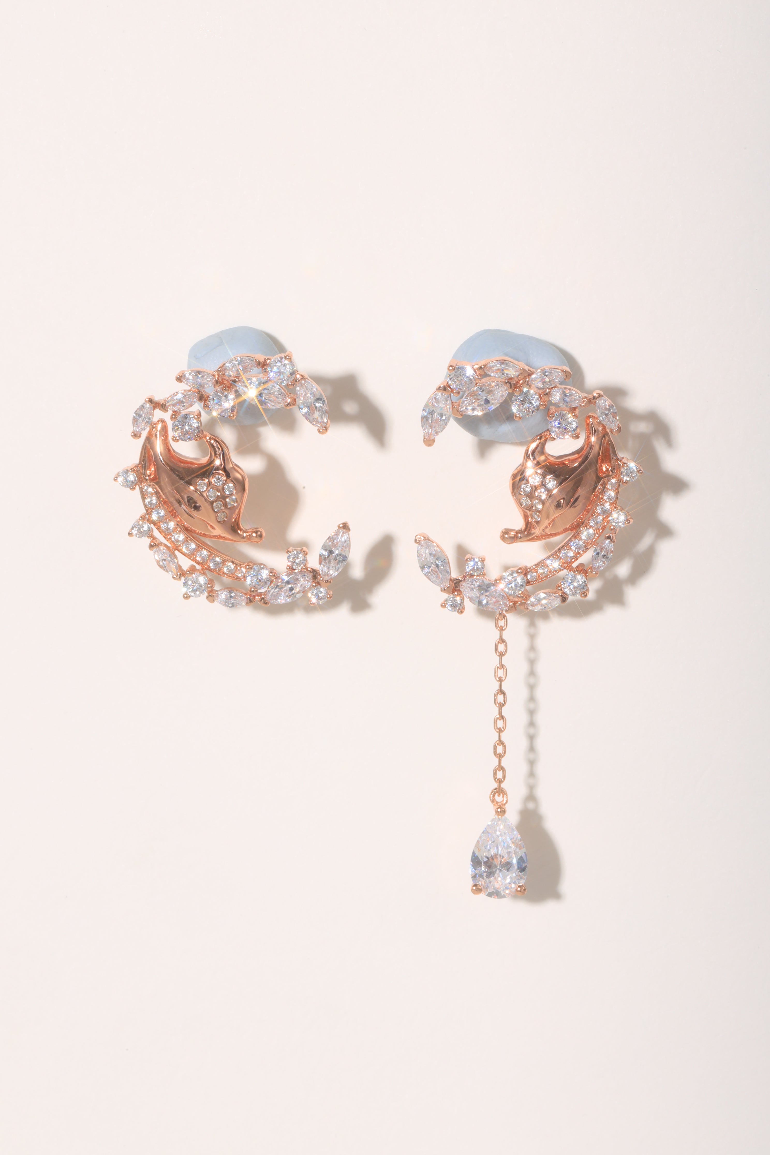 Cunning Muse Star & Moon S925 Vermeil Zicornia Earrings Flash Sale For Christmas 10 pairs Only
