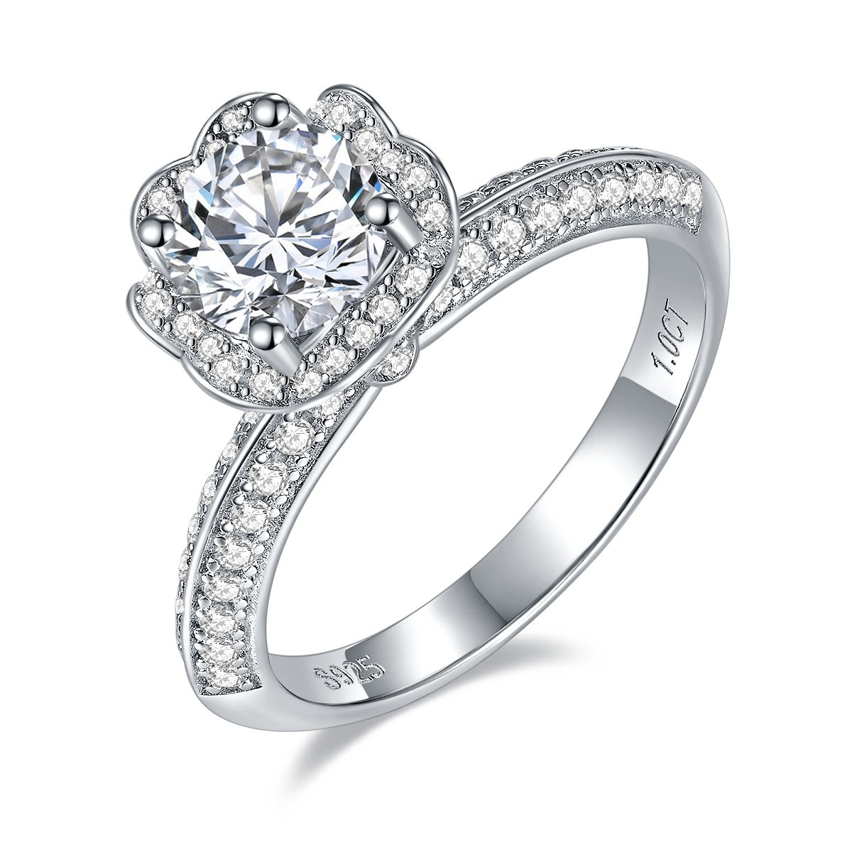 S925 Silver Moissanite Diamond DR Bouquet 1/2Carat RM1030