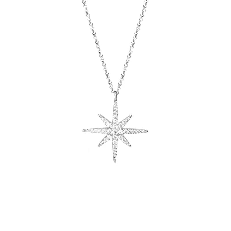 S925 Silver  Adjustable Moissanite shooting star Necklaces P11545