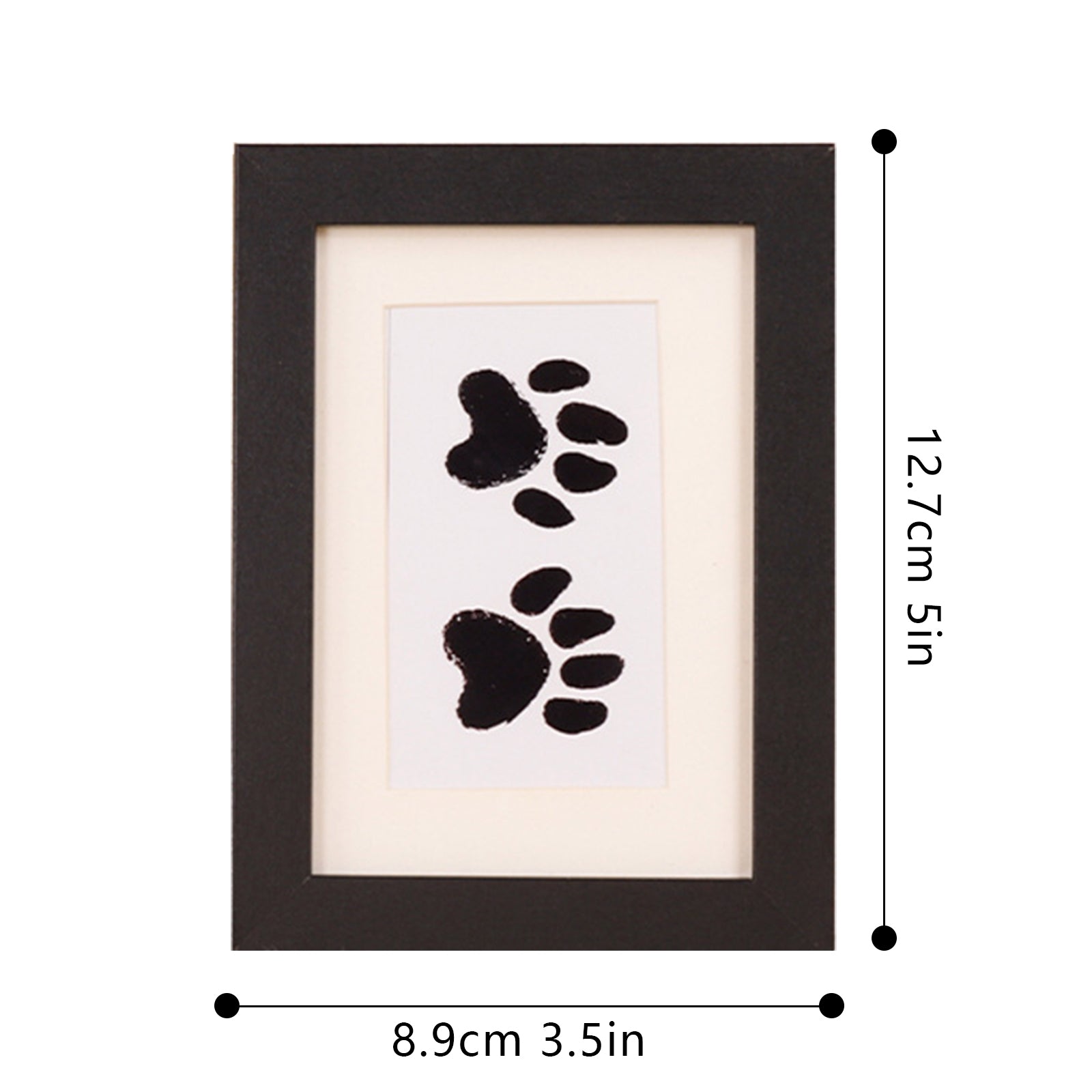 Inkless Paw and Fingerprint kit with Frame - Dog & cat paw and nose print