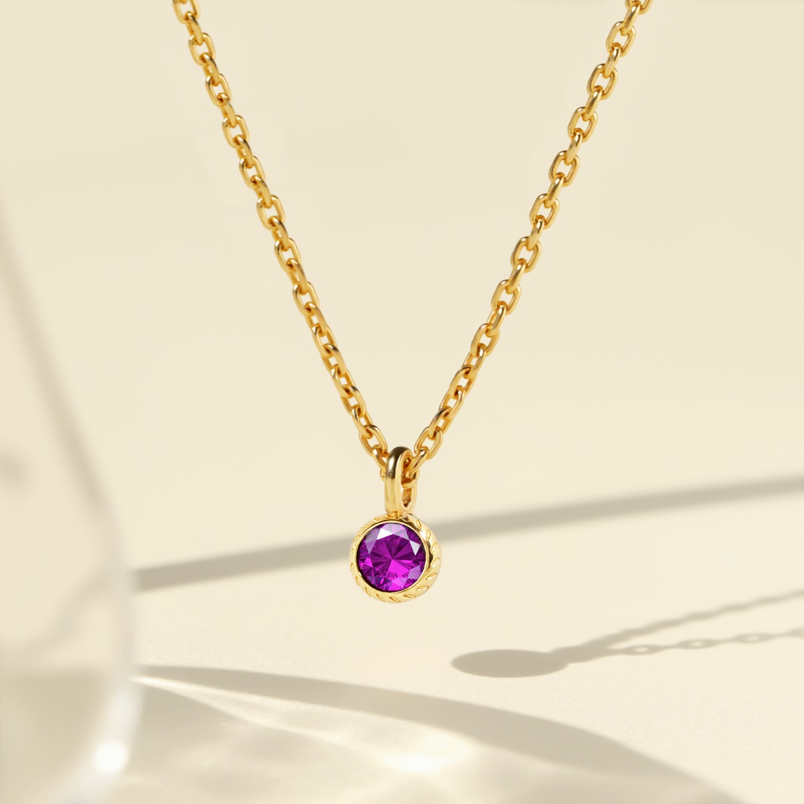 Birthstone Charm February-Amethyst