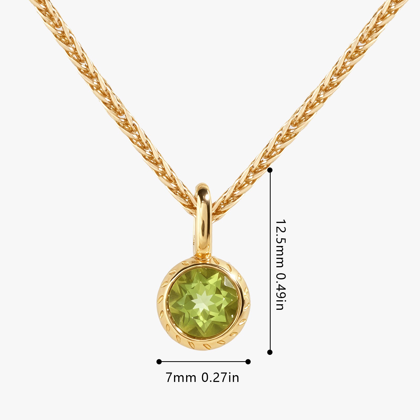 Birthstone Charm August-Peridot