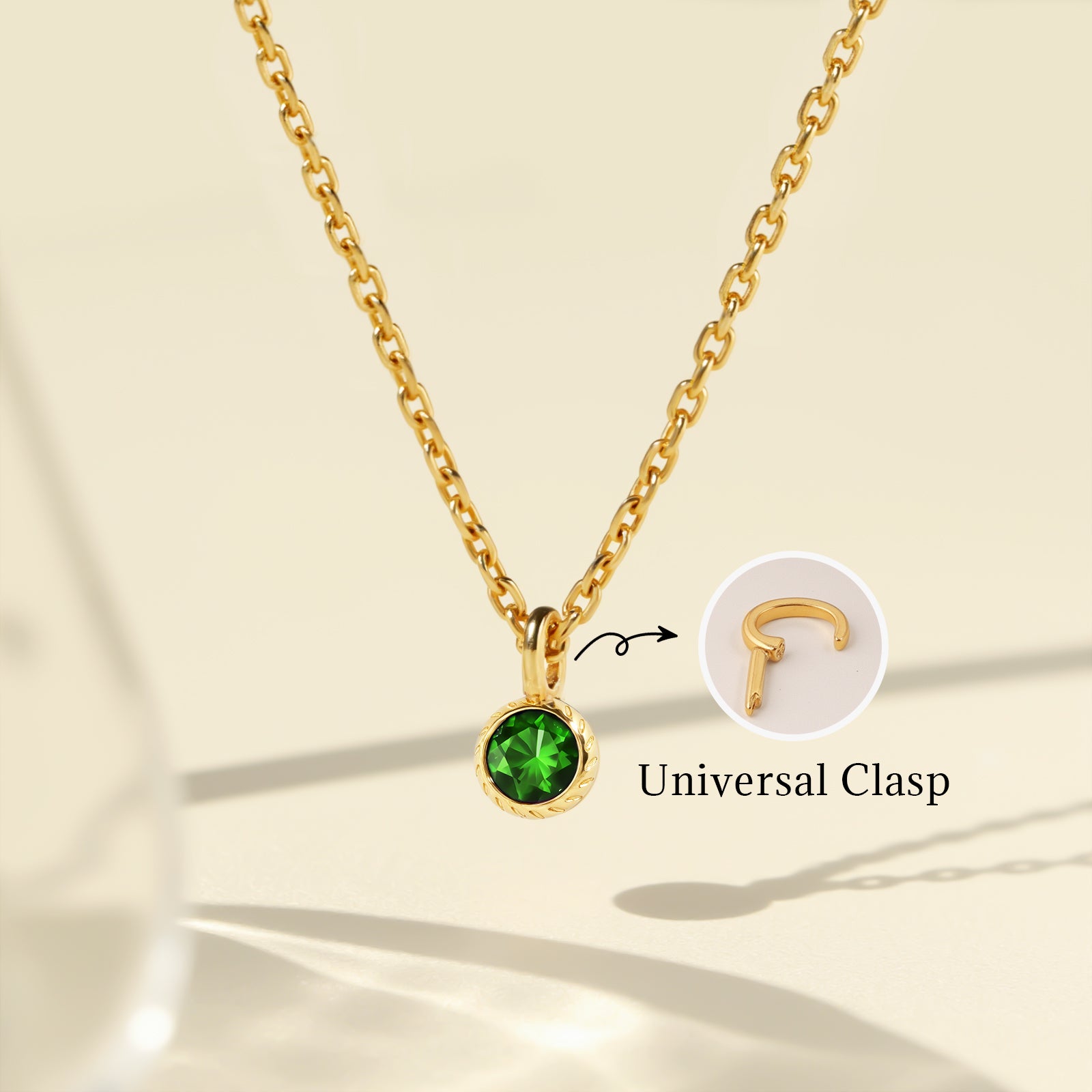 Birthstone Charm May-Emerald
