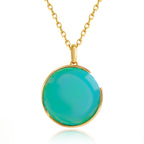 Opal Moon & Star Pendant Necklace in 18K Gold-Plated