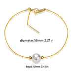 Minimalist Pearl Bracelet 925 Sterling Silver