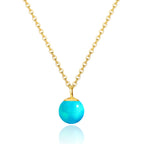 Opal Pendant Necklace in 18K Gold Plated