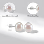 Freshwater Pearl Earrings in 925 Sterling Silver