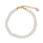 Freshwater Pearl Chain Bracelet in 925 Sterling Silver