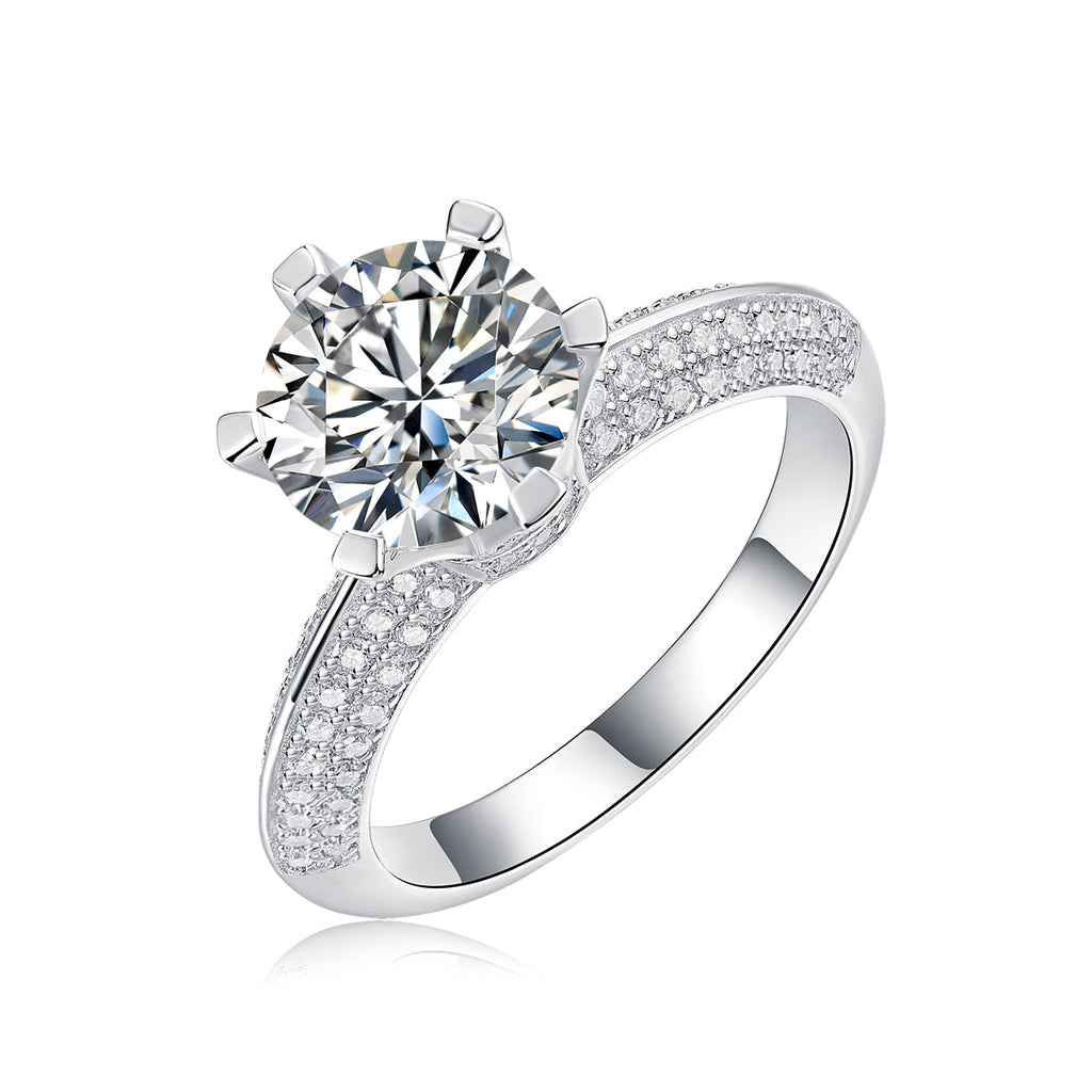 S925 Silver Adjustable Moissanite The destination of love Rings R12690-9.0