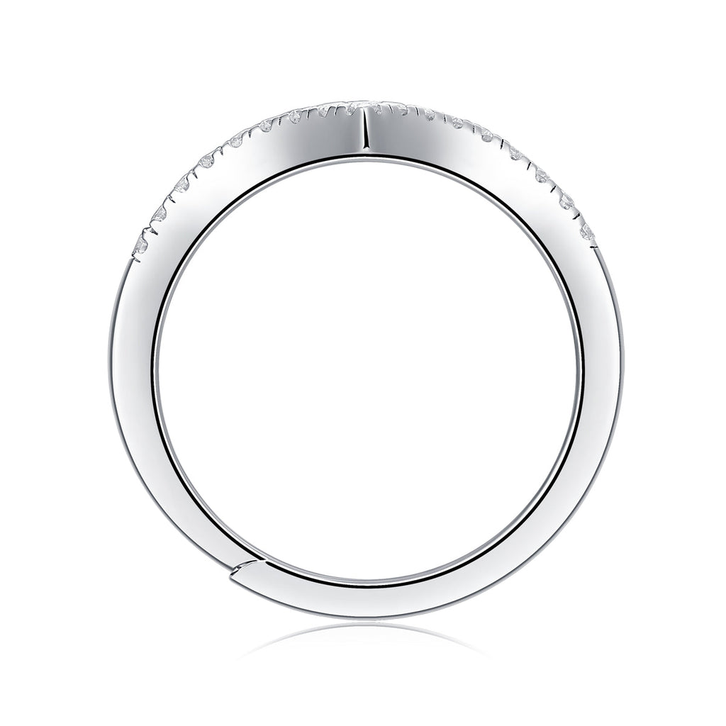 S925 Silver Adjustable Moissanite crown  Rings R12464
