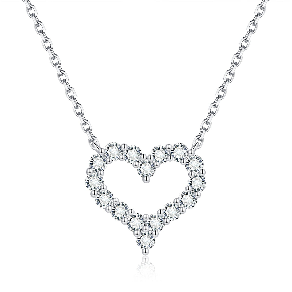 S925 Silver Moissanite Diamond  Love Necklaces PM5029