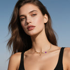 Pearl & Opal A-B Necklace in 18K Gold Plated