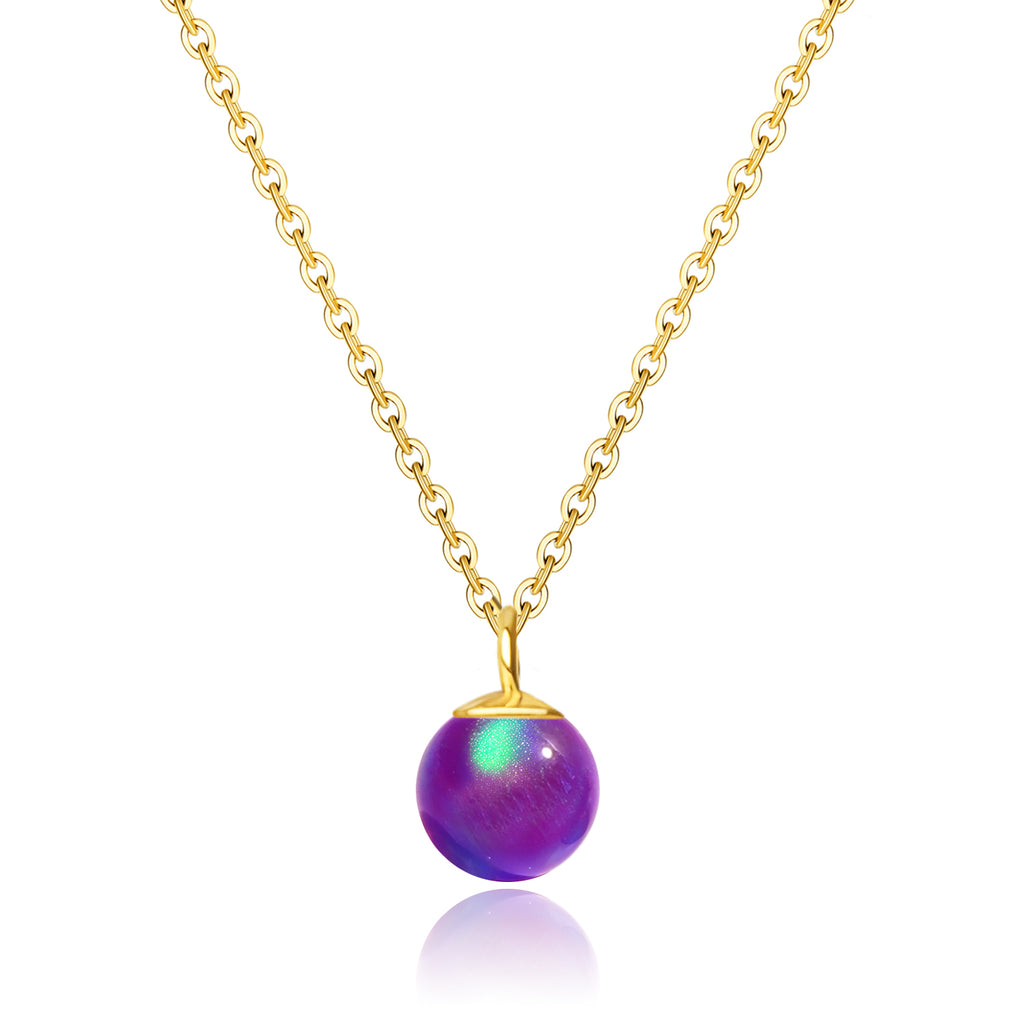 Opal Pendant Necklace in 18K Gold Plated