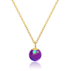 Opal Pendant Necklace in 18K Gold Plated