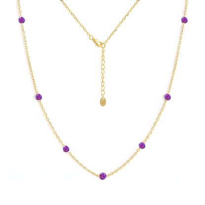 Opal Starry Pendant Necklace in Gold-Plated Stainless Steel
