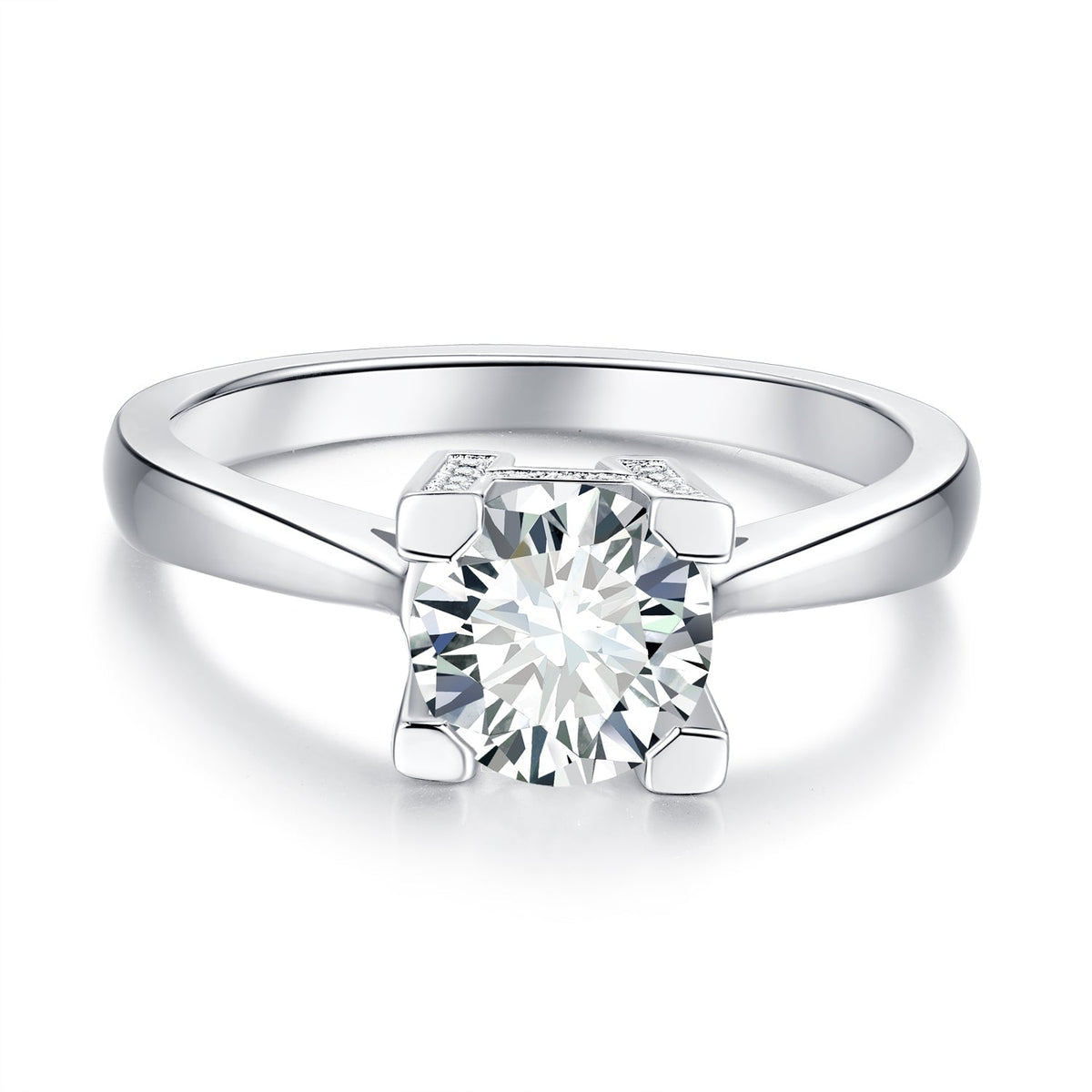 S925 Silver Moissanite Diamond WH Ring 1/2Carat RM1016