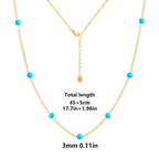 Opal Starry Pendant Necklace in Gold-Plated Stainless Steel