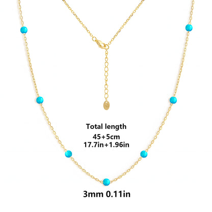 Opal Starry Pendant Necklace in Gold-Plated Stainless Steel
