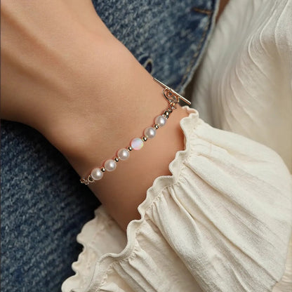 Pearl & Opal A-B Bracelet in 18K Gold Plating