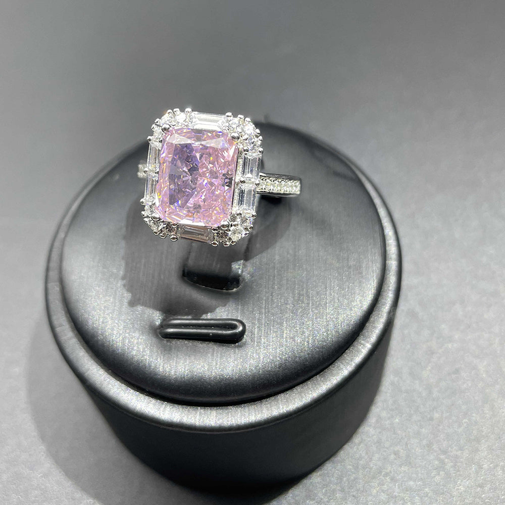 Pink Open High Carbon Diamond Ring SH/ZHFR0012-2