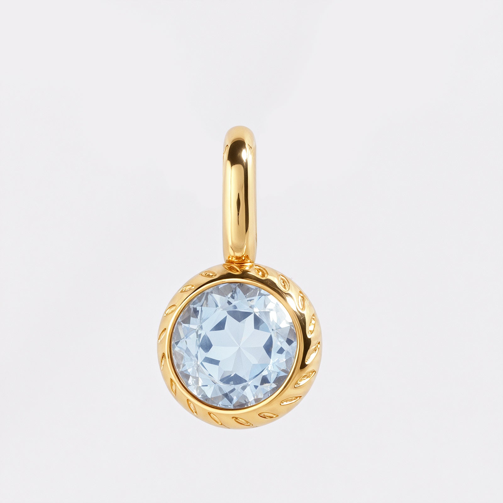 Birthstone Charm March-Aquamarine