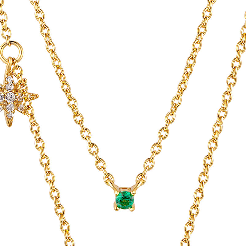 Golston™ Vintage Milgrain Malachite Necklace, S925 Silver