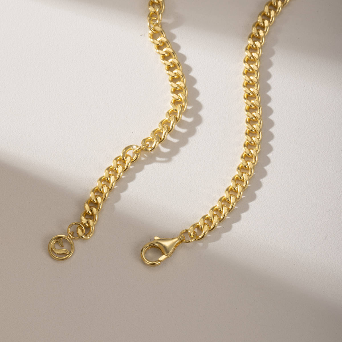Golston Alloy 14K Gold Vermeil Bold Curb Chain Necklace