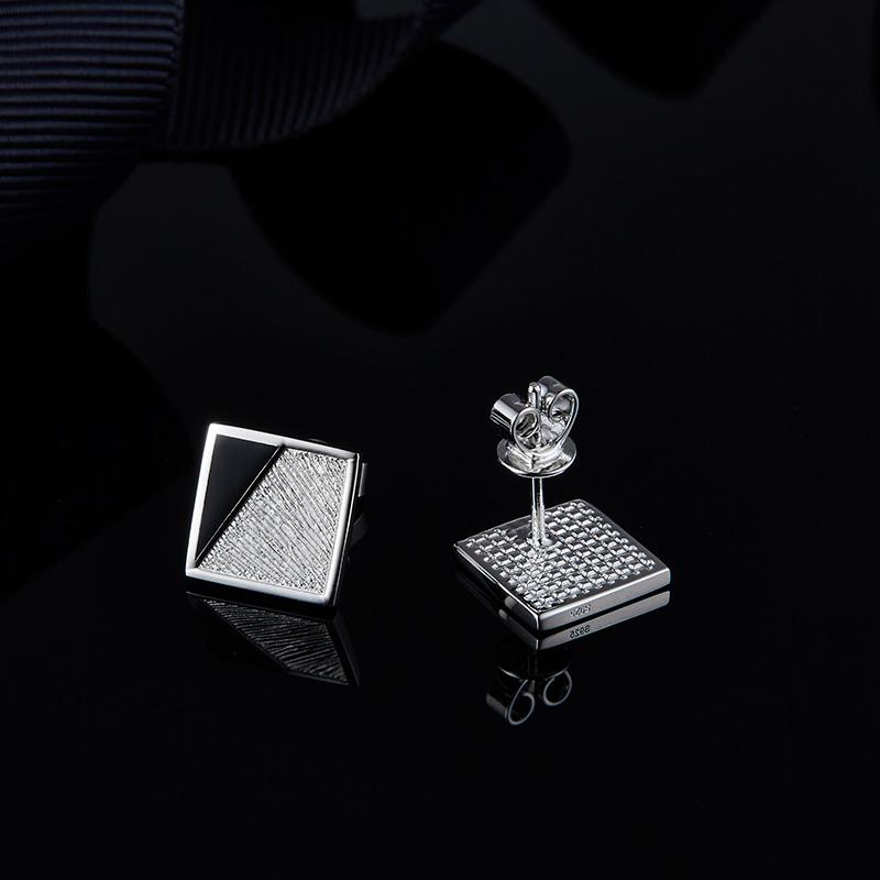 Silvery Puzzle Studs