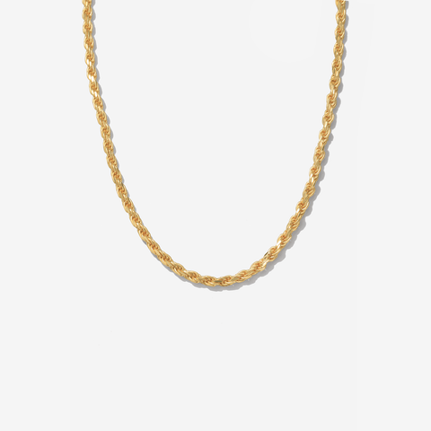 Golston 14K Gold Vermeil Wheat Chain Necklace